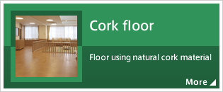 Cork floor Floor using natural cork material
