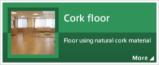 Cork floor Floor using natural cork material